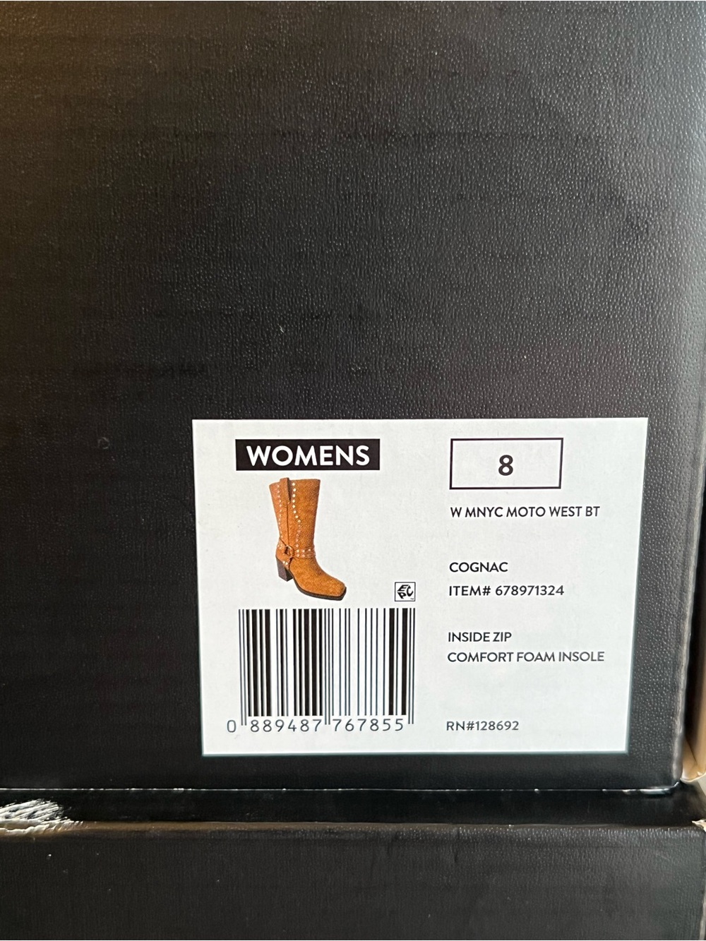 NIB Madden Nyc Women’s Brown Faux Suede Studded Mid-Calf Boots - Picture 8 of 10